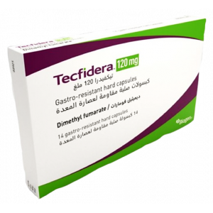 TECFIDERA 120 MG ( DIMETHYL FUMARATE ) 14 GASTRO- RESISTANT CAPSULES